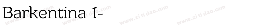Barkentina 1字体转换